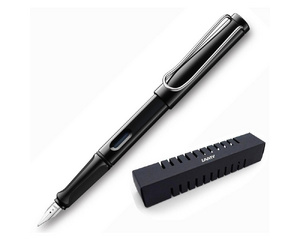 Ручка перьевая Lamy 019 Safari цвет чернил синий цвет корпуса черный (артикул производителя 4000232)